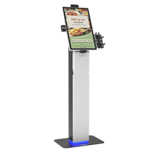 Рэстаран хуткага харчавання з сэнсарным экранам POS Hlder Тэрмапрынтэр NFC Кіёск самаабслугоўвання