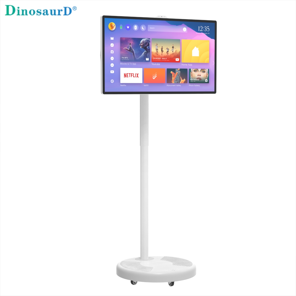 Wolnostojący, ruchomy, interaktywny ekran dotykowy LCD z systemem Android Smart TV