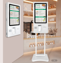 Плацежныя кіёскі Pos Stands Self Service Аднаразовы сэнсарны экран аўтамата для аплаты заказаў Кіёск для рэстаранаў