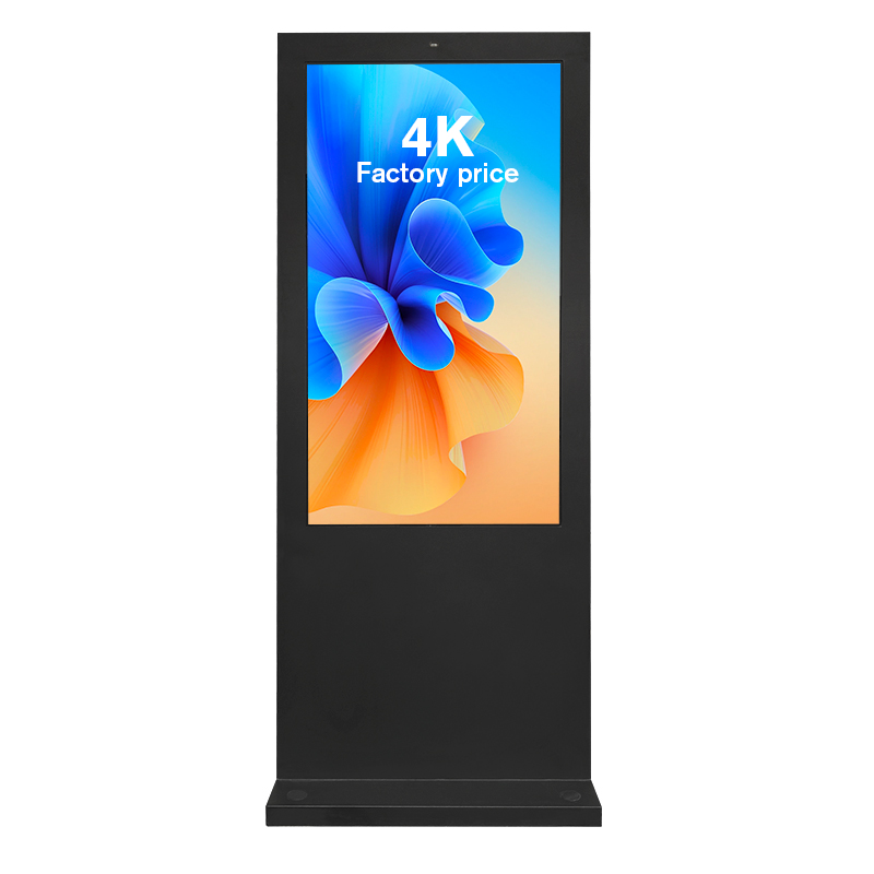 damms&auml;ker v&auml;ggmonterad spelare display 2500nit golvstativ reklam h&ouml;g ljusstyrka vattent&auml;t utomhus lcd display totem