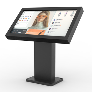 Totem de signalisation num&eacute;rique tactile capacitif ext&eacute;rieur avec conception r&eacute;sistante aux intemp&eacute;ries