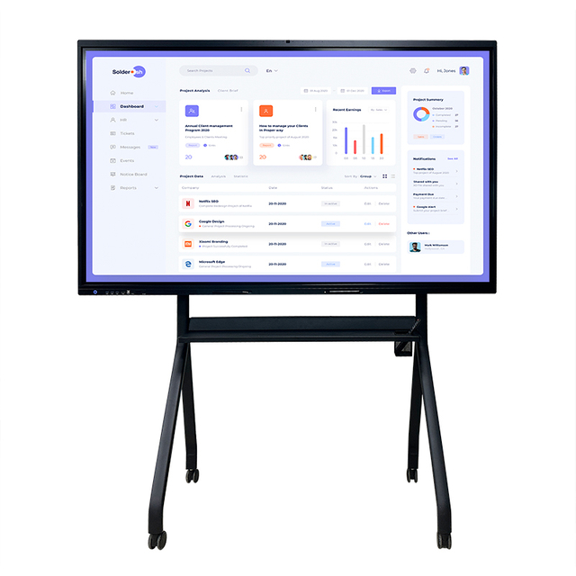 حار بيع 4K Lcd اجتماع التدريس التعليمي الكل في واحد شاشة إلكترونية متعددة اللمس المدرسة الذكية لوحة تفاعلية السبورة