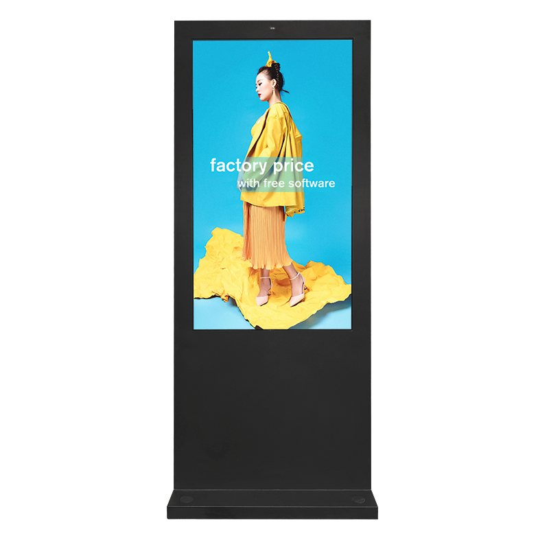 32-86 inch free cms dustproof large floor stand lcd display IMPERVIUS media player advertising screen magna velit digital totem