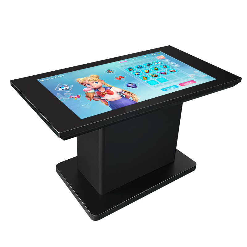 Tavolo da caff&egrave; digitale intelligente per interni tutto in uno, tavolo multi-touch screen LCD interattivo impermeabile intelligente