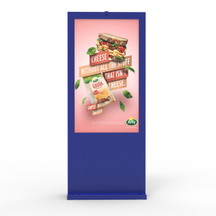 43-98-Zoll-Videoplayer, 4K, Android, Windows, bodenstehend, Digital Signage und LCD-Display, interaktives Au&szlig;enwerbe-Totem