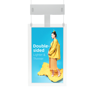 Gy&aacute;ri &aacute;r: 700 350 nites LCD k&eacute;pernyő, k&eacute;toldalas kirakatba akaszt&oacute;s digit&aacute;lis jelz&eacute;sek