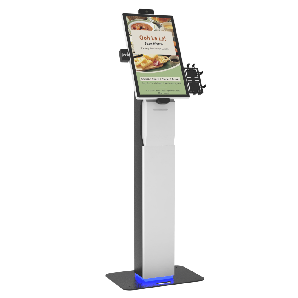 21 24-calowe samoobsługowe płatności Zamawianie stojącego kiosku do restauracji kawiarni