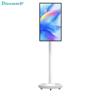 Layar Rotasi Kamera Tampilan HD Android 24 27 32 Inci LCD Sentuh Interaktif Ponsel Pintar Dudukan Baterai Portabel TV Nirkabel