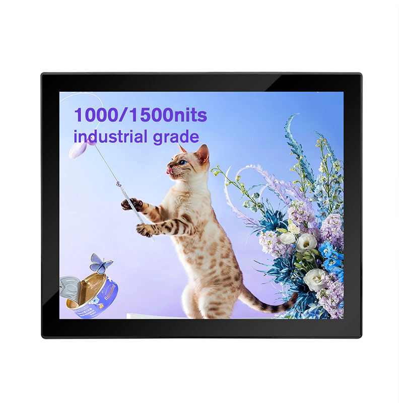 4K Opsioneel 8 10 12 14 15 17 22 Duim LCD Besigheidsskerm Versoenbare stelsel Windows Android Touch Industrial Monitor