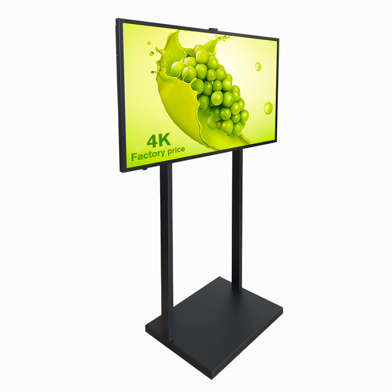 55 Inch Eye Catching LCD Sc&aacute;ile&aacute;n Dath Ioml&aacute;n 4K T&aacute;irg&iacute; UHD Cur Chun Cinn Comhartha&iacute;ocht Dhigiteach