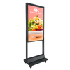 2500nit 700 h&oslash;j lysstyrke 2k 4k butik butik semi-udend&oslash;rs reklame display digital dobbeltsk&aelig;rm stativ lcd vindue skiltning