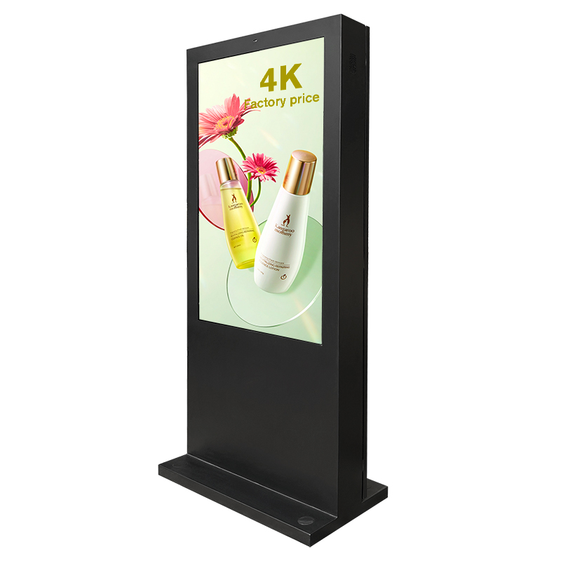 Metal Kasa Sertleştirilmiş Cam Panel Dış Mekan Zemin Ayaklı Dijital Kiosk