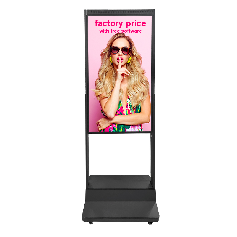 Dwustronny wyświetlacz reklamowy LCD SunView 43”/55”/65” o wysokiej jasności, 2500–4000 nit&oacute;w