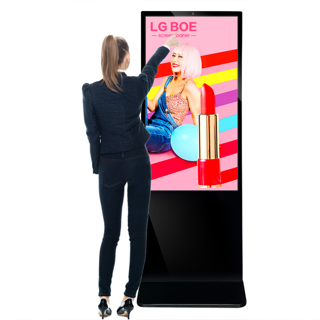 LCD digitaler vertikaler Kiosk 43 50 55 65 interaktiver Touch-Smart-Player-Bildschirm 4K-Werbest&auml;nder im Innenbereich Beschilderung