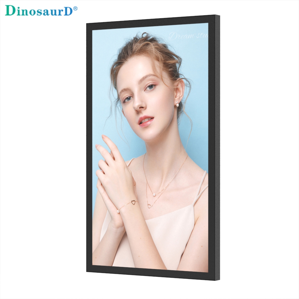 авиациялық деңгейдегі штепсель өте жұқа ауа-райына төзімді lcd жарнамалық бейне дисплей сандық су өткізбейтін белгі IP66 ойнатқышы lcd сыртқы экран
