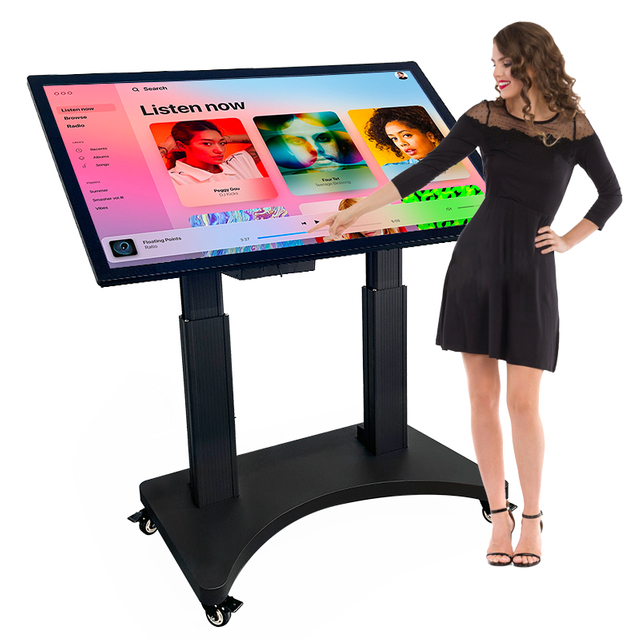 Monitor Flip 10 Points Kapacitiv Vattent&auml;t Intelligent Multi Touch Konferens Interaktiv Display Lcd Lyftsk&auml;rmsbord