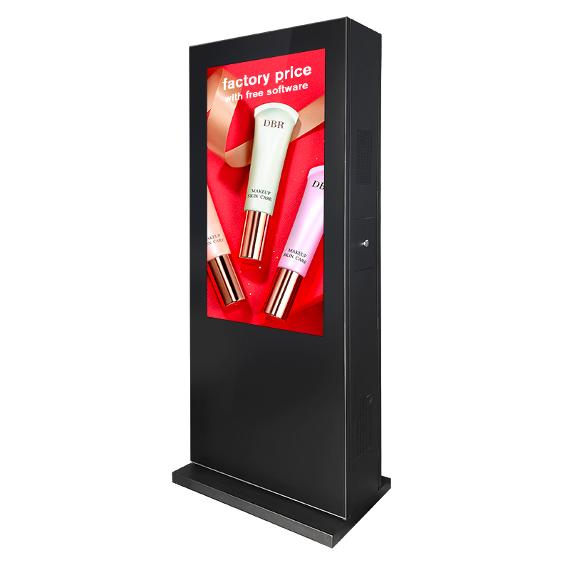 Signage kiosk&euml; me ekran t&euml; dyfisht&euml; i personalizuar, i pap&euml;rshkuesh&euml;m nga uji, reklamimi n&euml; natyr&euml; interaktive dixhitale me prekje t&euml; dyfisht&euml;
