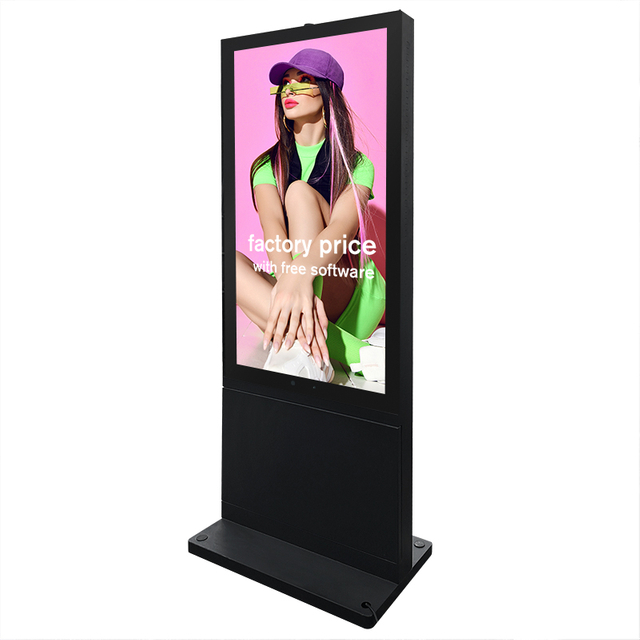 IP &agrave; prova d'&aacute;gua externa 65 2500nits LCD de alto brilho com tela de toque capacitiva Wifi que anuncia sinaliza&ccedil;&atilde;o digital
