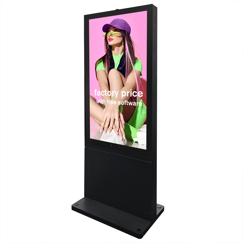 屋外防水 IP 65 2500nits 高輝度 LCD 容量性タッチ スクリーン Wifi 広告デジタル看板