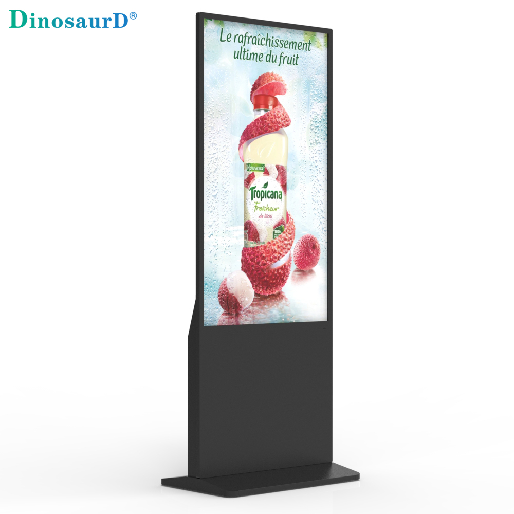 Affiche de centre commercial, affichage vertical commercial, &eacute;cran tactile int&eacute;rieur, support au sol, publicit&eacute;, affichage num&eacute;rique lcd interactif