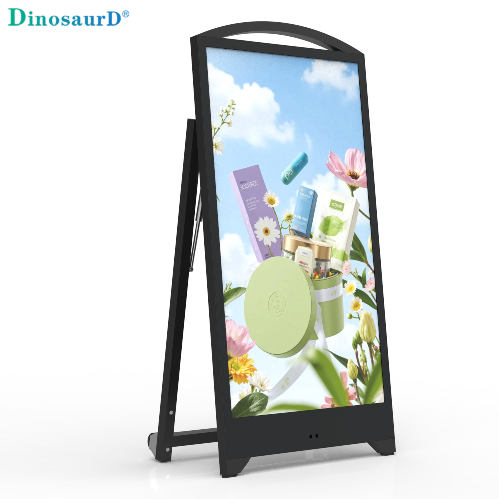 700 nits Shk&euml;lqim i lart&euml; 10 or&euml; me bateri Reklamim celular LCD Signage dixhitale