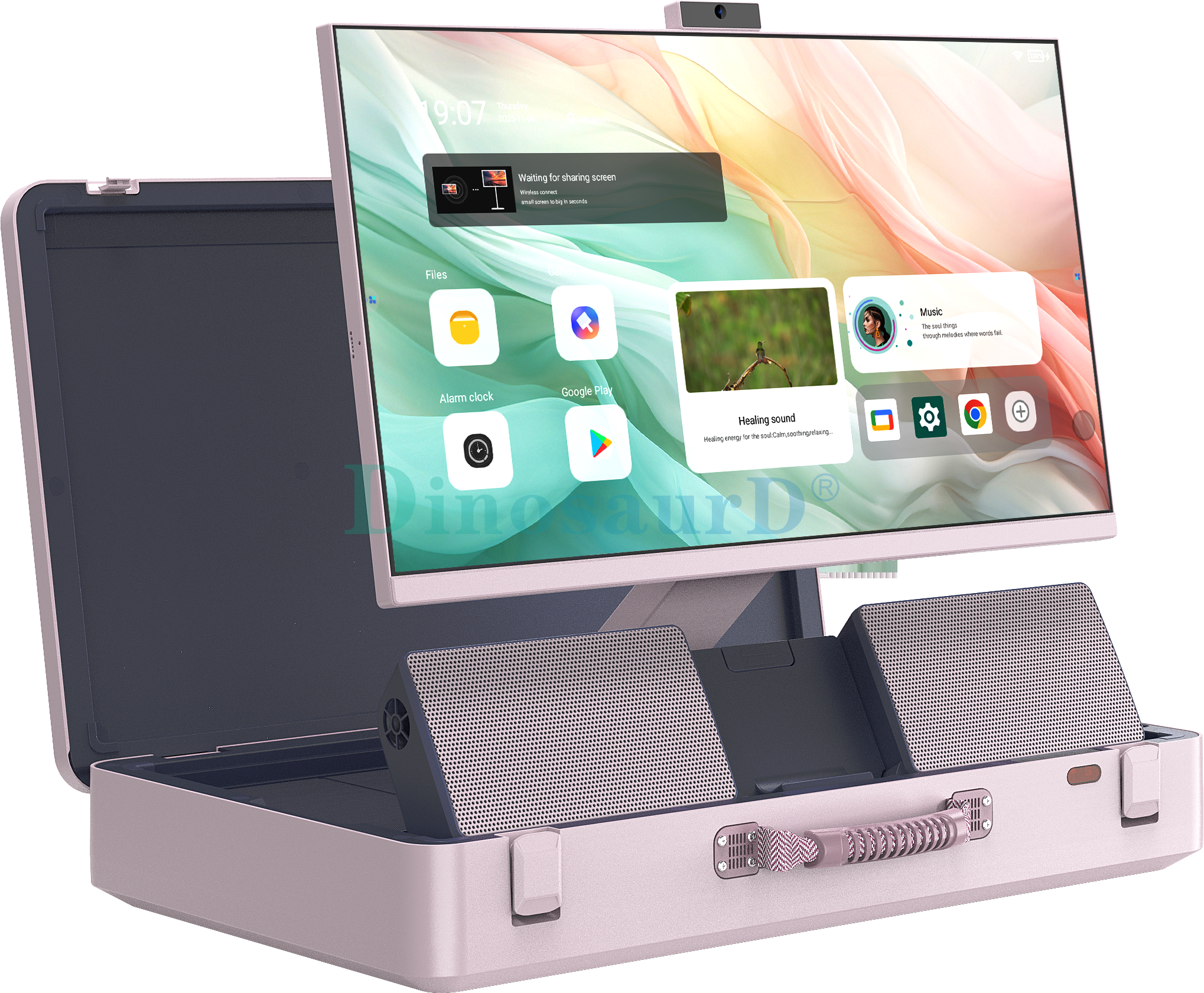 27 in&ccedil; Mobil Ofis Akıllı E-Hub Android 15 Dokunmatik Ekran 187.2Wh Pil Taşınabilir Evrak &Ccedil;antası Tasarımı 1920 &times; 1080 IPS Monit&ouml;r